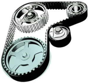 Cogs with belt
